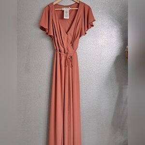 David's Bridal | Dresses | Crisscross Highneck Mesh Bridesmaid Dress |  Poshmark